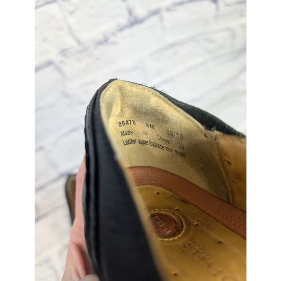 Clarks Womens Black Leather Patch Work Slip On Mary Jane Shoes Size US 8 - Picture 8 of 10